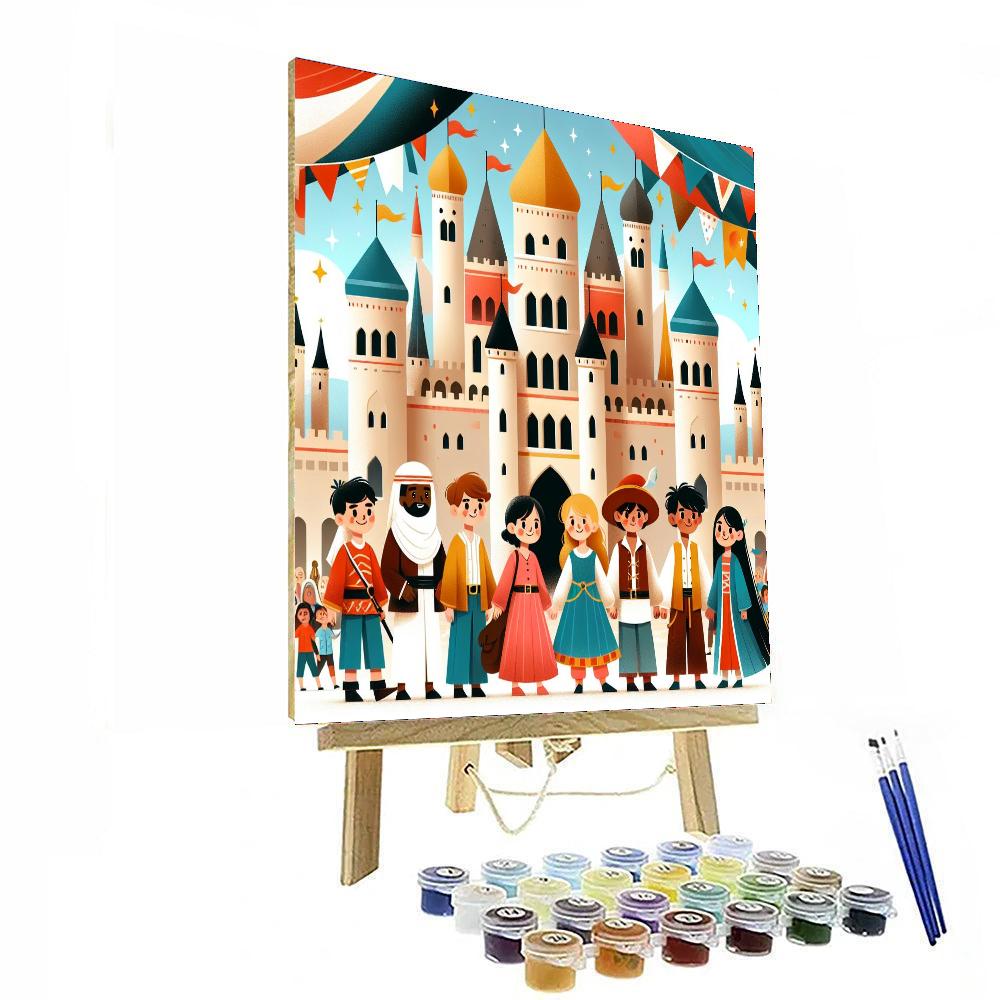 Majestic Castle Exploration Number Painting