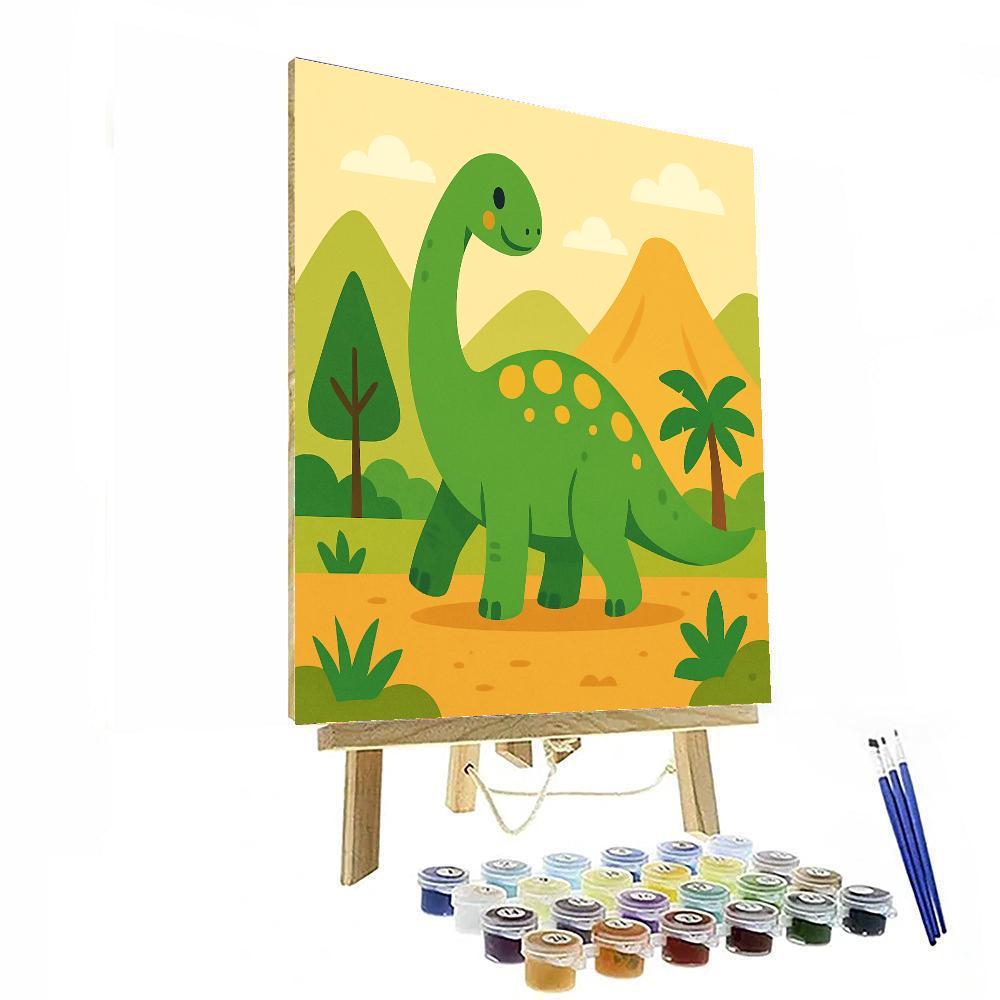 Gigantic Dinosaur's Valley DIY Paint By Numbers