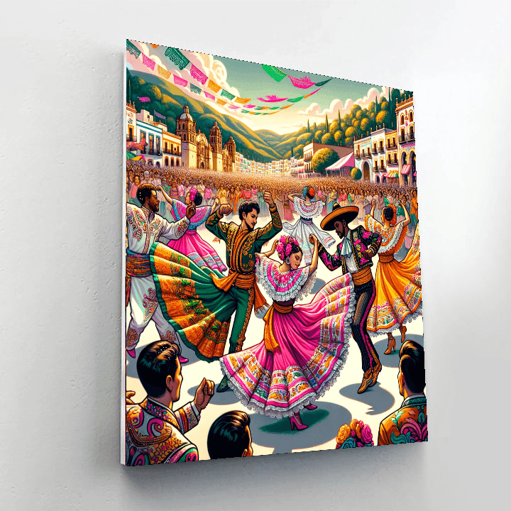 Guelaguetza Festival - Mexico Painting By Numbers Kit