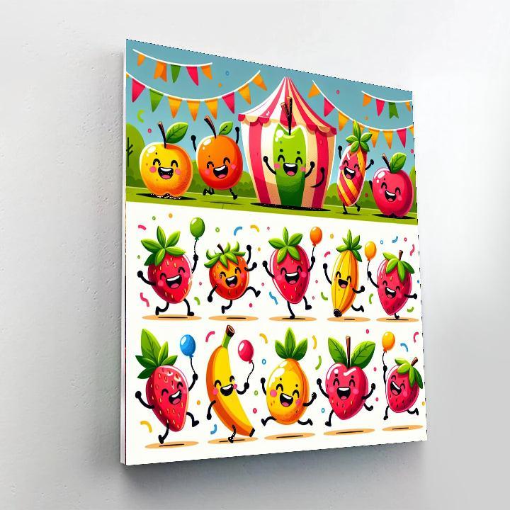 Funky Fruit Festival Paint By Numbers Kits