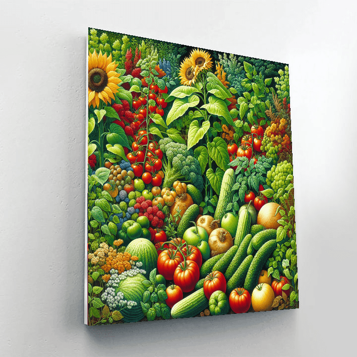Colorful Garden Harvest Numbered Painting Kits