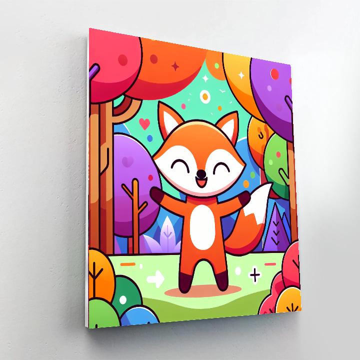 Friendly Fox Forest Journey Paint By Number