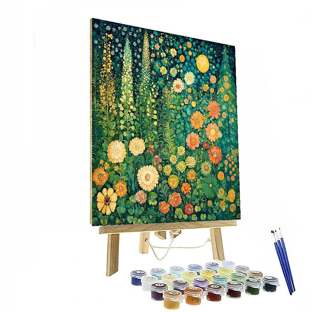 Gustav Klimt Inspired Dreamweaver's Garden  Paint By Numbers Art
