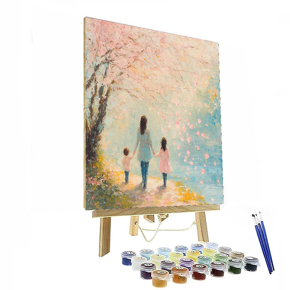 Joyful Morning Stroll Number Painting