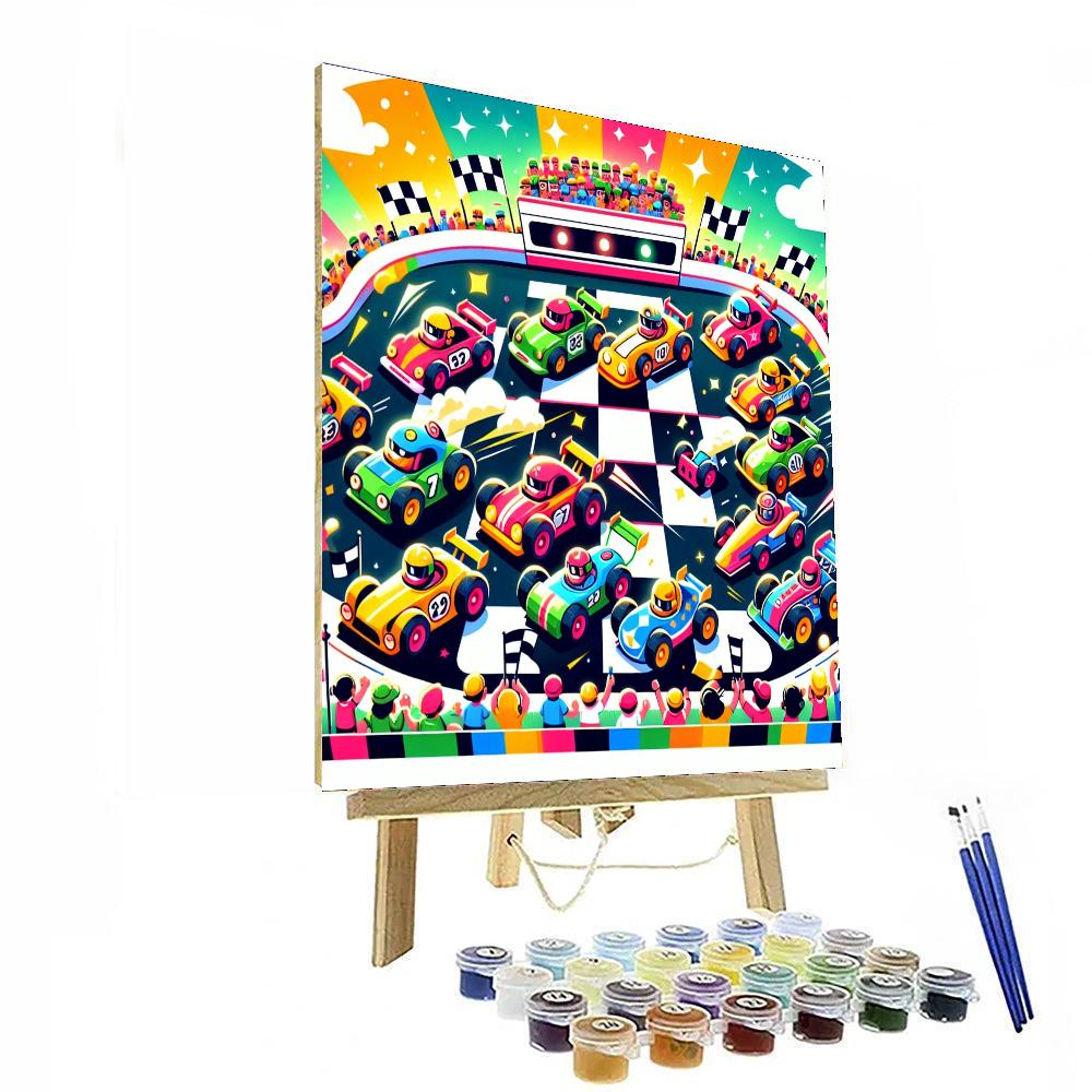 Racing Adventure Paint By Numbers Art
