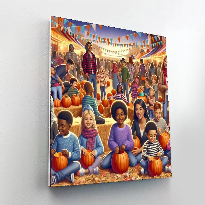 The Great Pumpkin Festival Number Painting