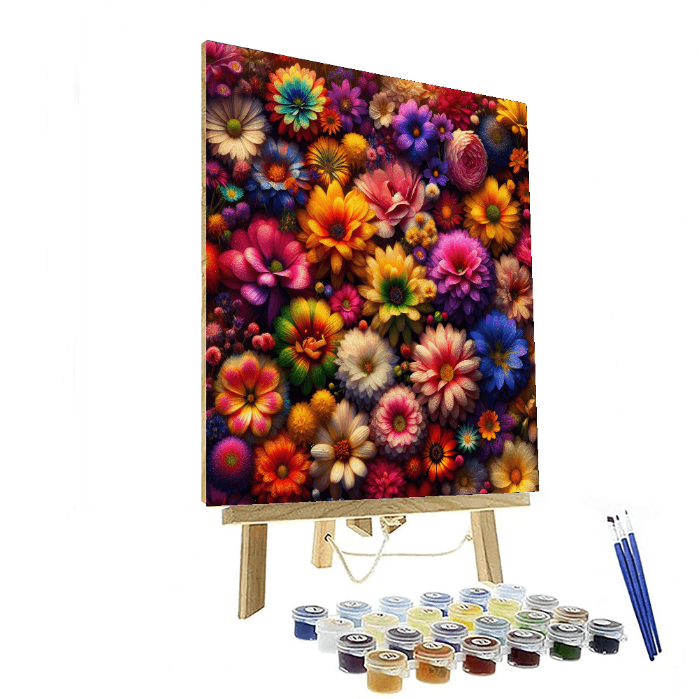 Floral Bloom Explosion - DIY Painting By Numbers Kit – Artistry Rack