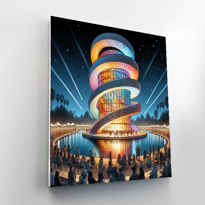 Guggenheim Bilbao’s Festival Of Lights Paint By Number