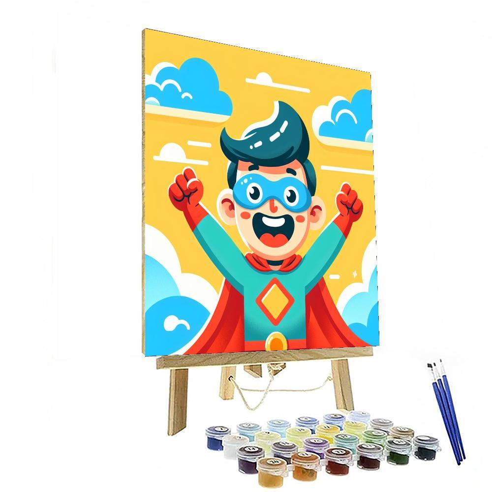 Jolly Superhero Paint By Number