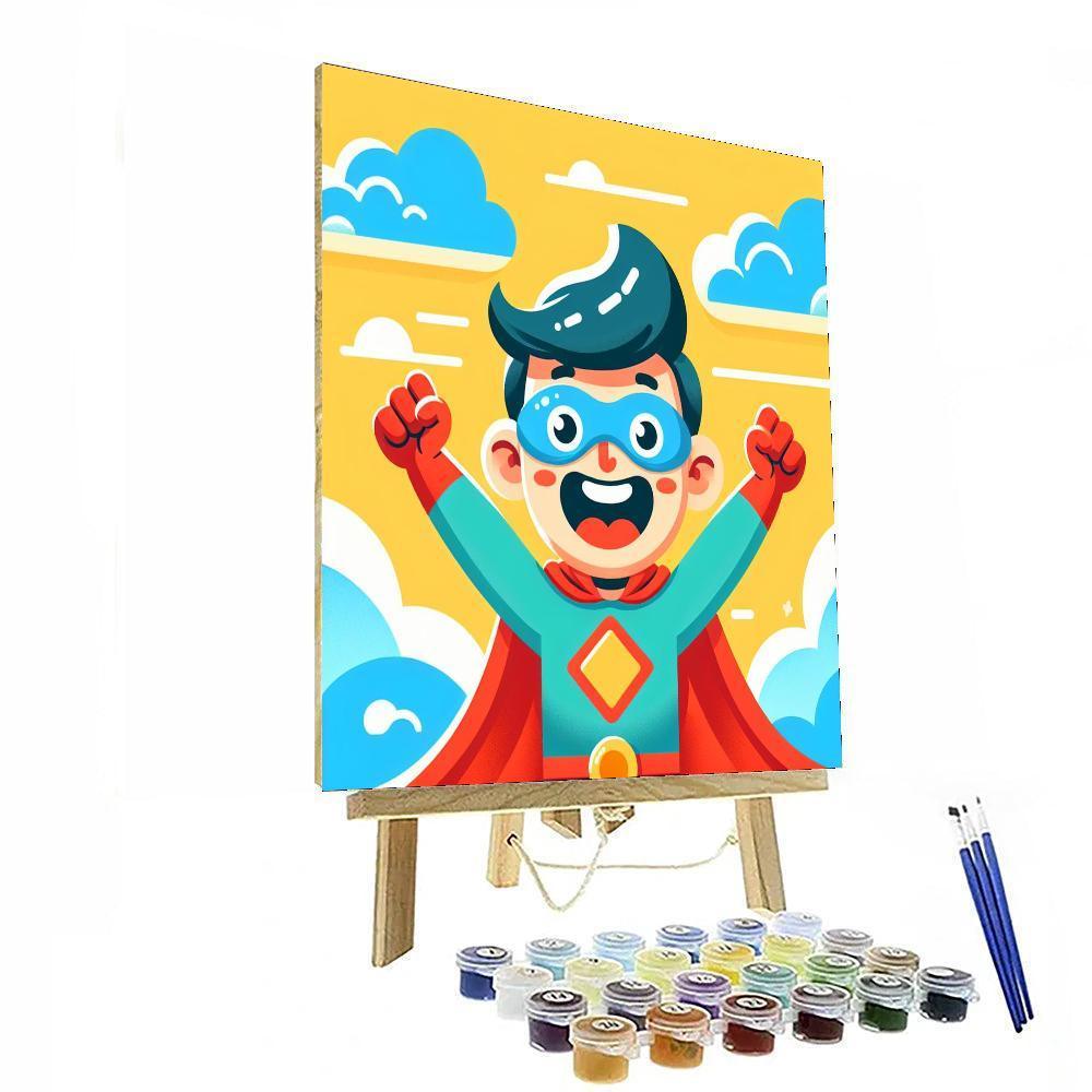 Jolly Superhero Paint By Number
