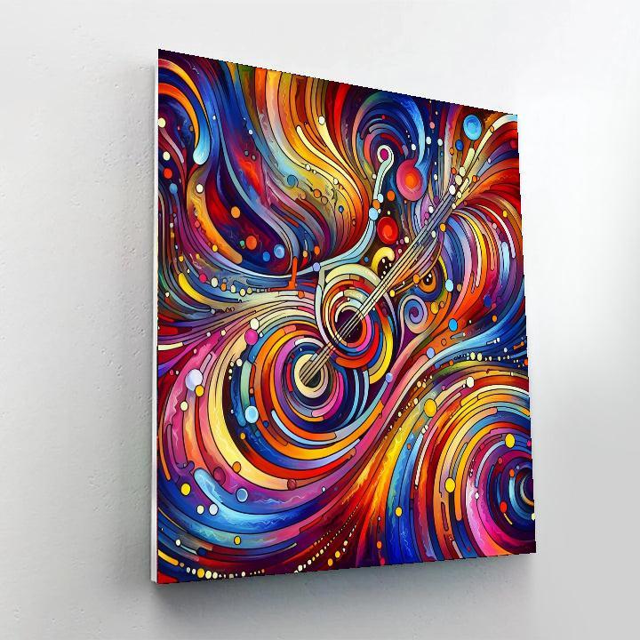 Abstract Music Symphony Painting Number Kit