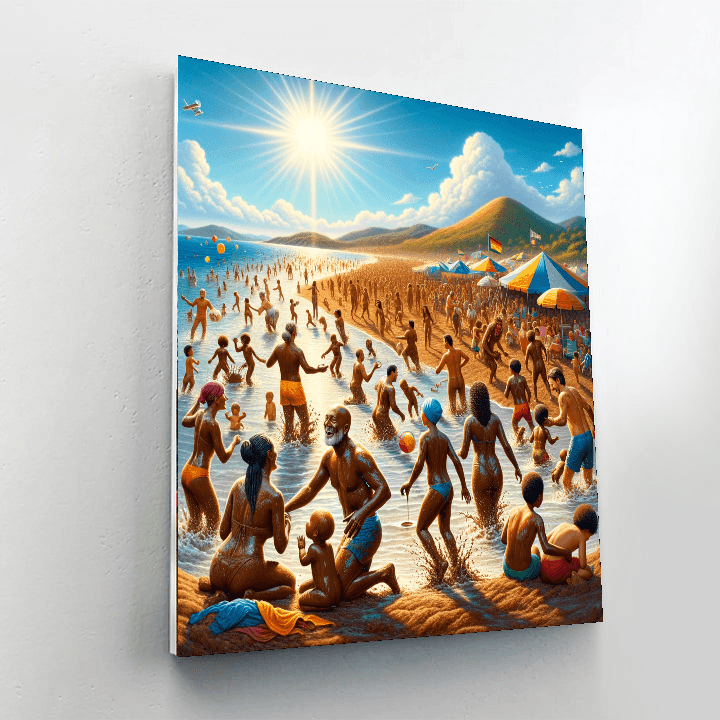 Boryeong Mud Festival - Boryeong, South Korea Painting Number Kit