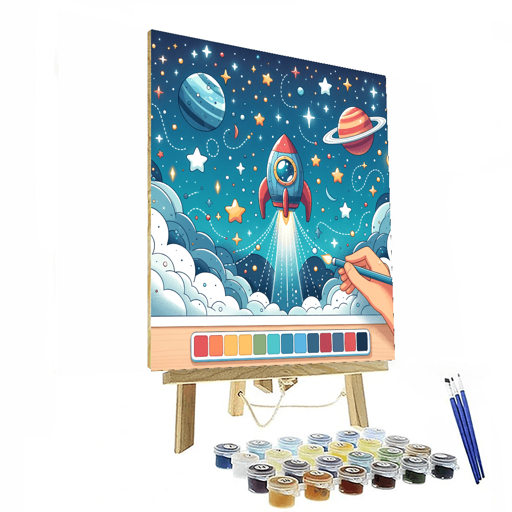 Starry Night Space Adventure Paint By Number