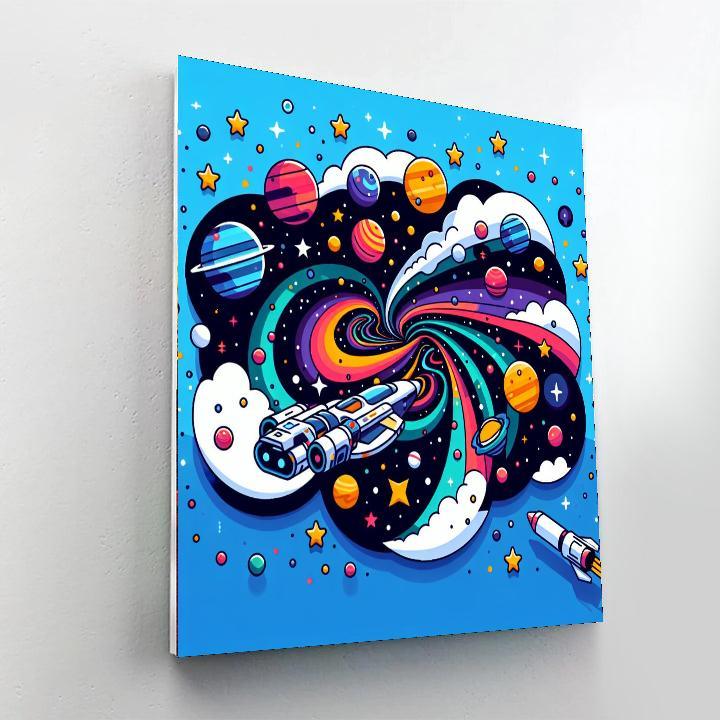 Starlight Galaxy Expedition Paint By Numbers Art