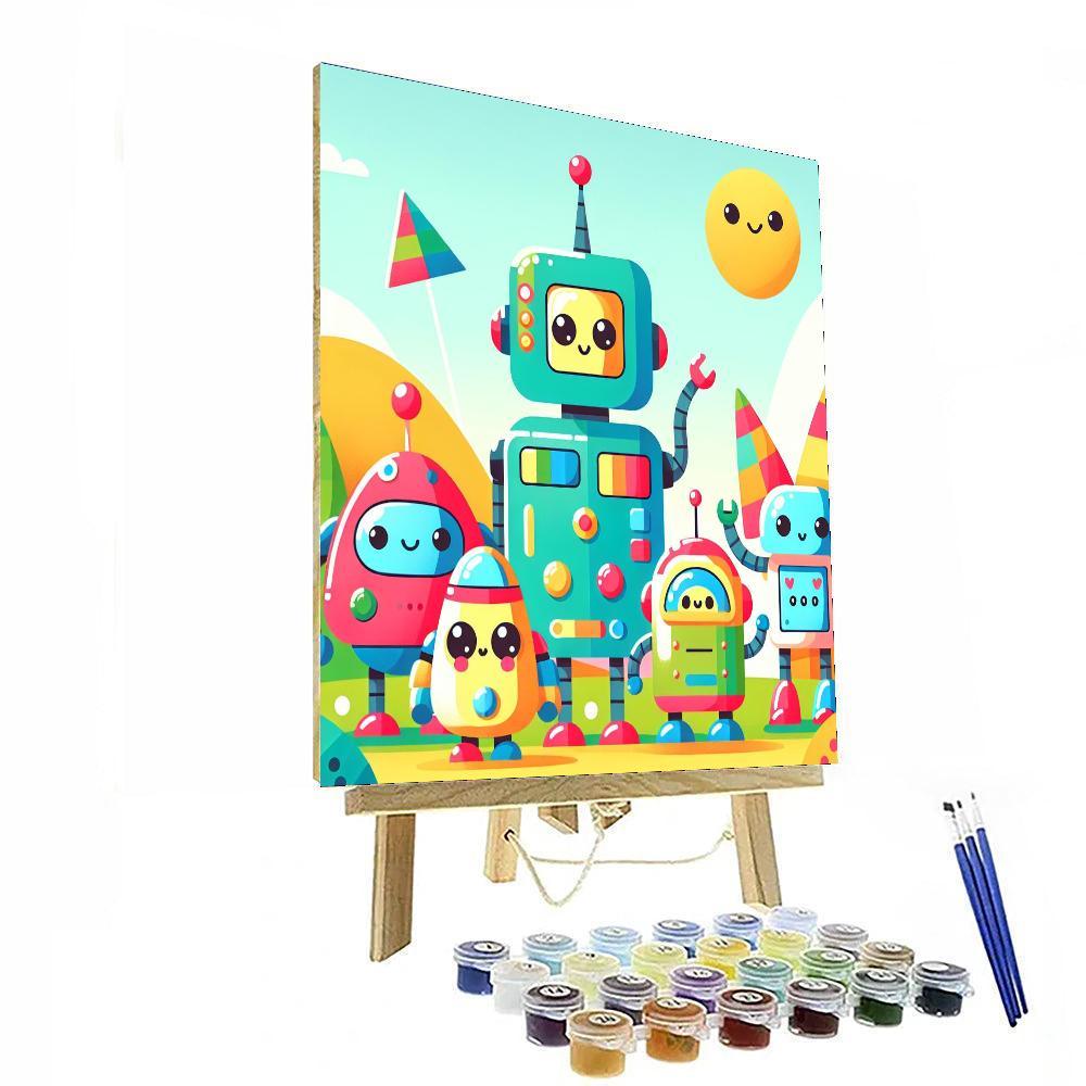 Silly Robot Adventure Paint By Number