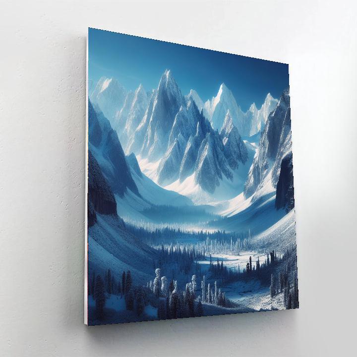 Snowy Alpine Sanctuary Numbered Painting Kits