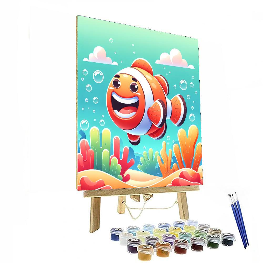 Funny Clown Fish Paint By Numbers Kits
