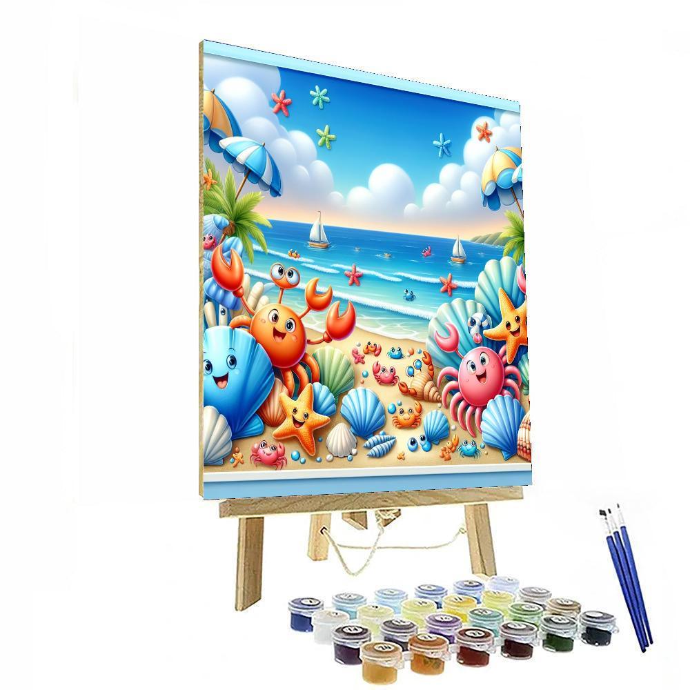 Seaside Escape For Kids Painting By Numbers Kit