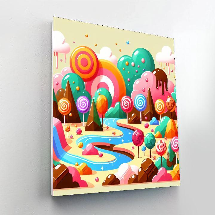 Cheery Candy Land Paint By Number