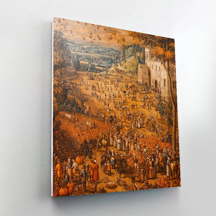 Pieter Bruegel The Elder Inspired Joyful Harvest Gathering  Paint By Numbers