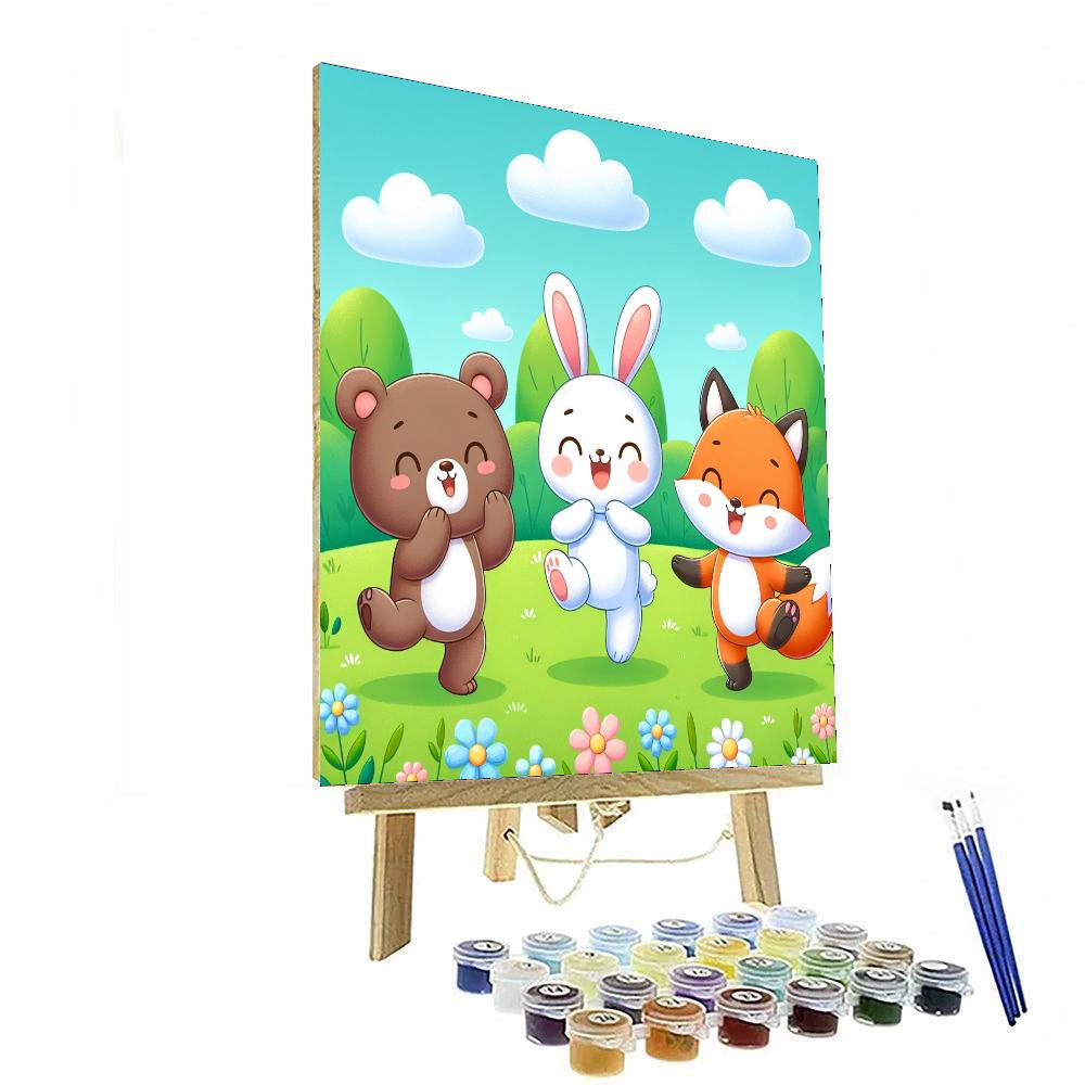 Dancing Little Animals Numbered Painting Kits
