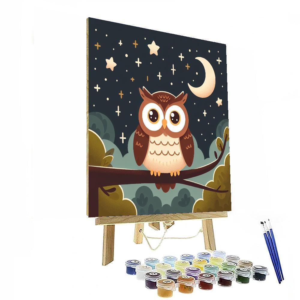 Magical Night Owl Paint By Number