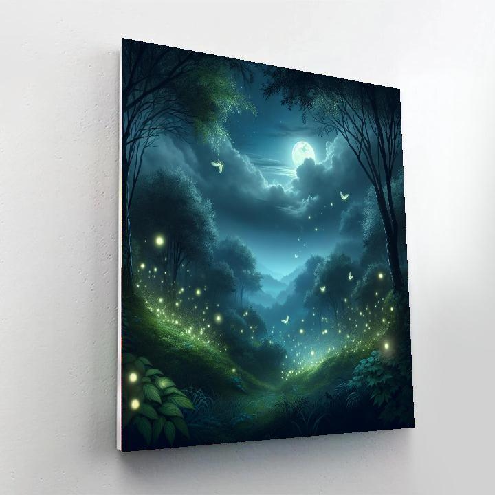 Mystical Night In The Enchanted Woods DIY Paint By Numbers