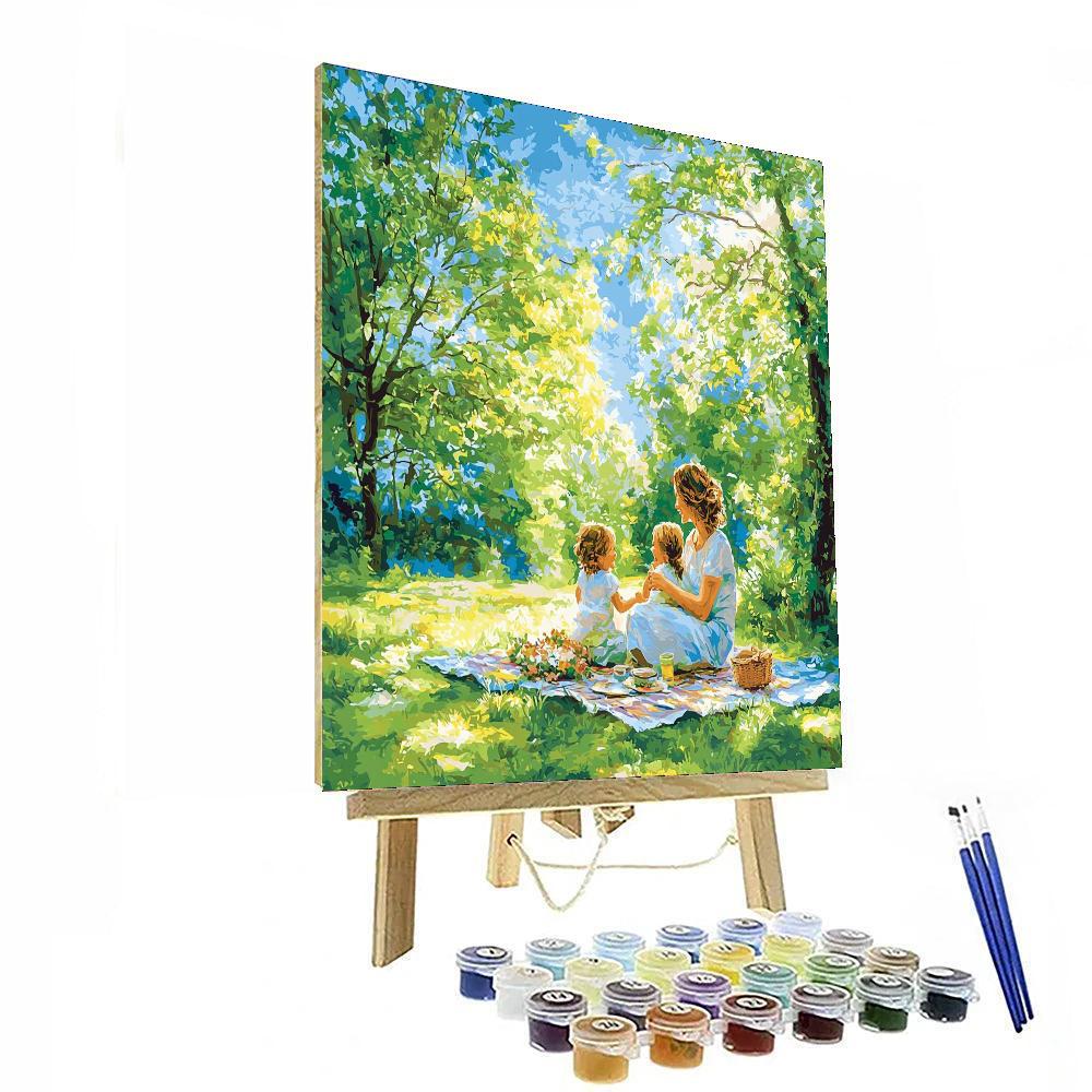 Mommy And Me In The Park DIY Paint By Numbers