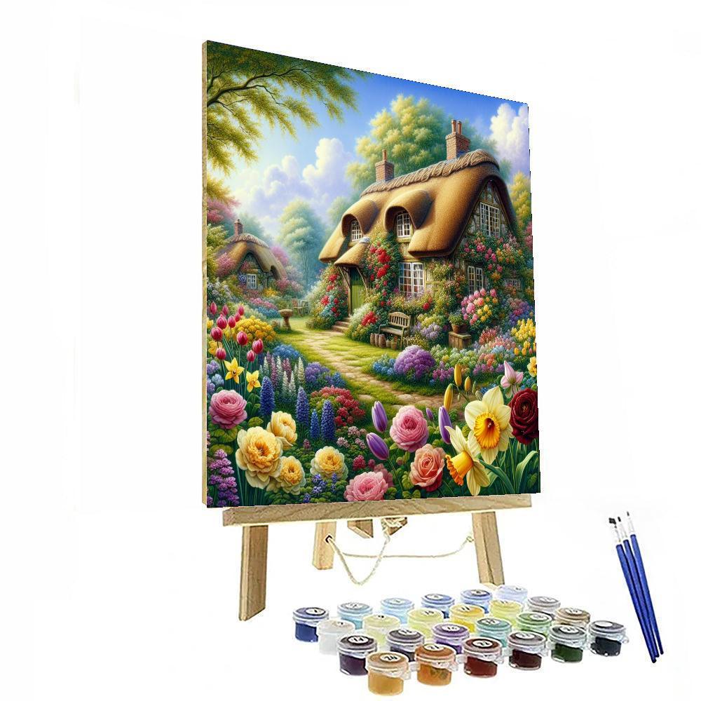 Idyllic Cottage Hideaway Numbered Painting Kits