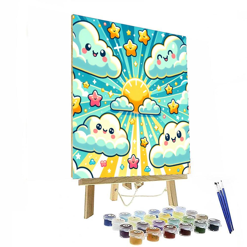 Fluffy Cloud Adventure Numbered Painting Kits