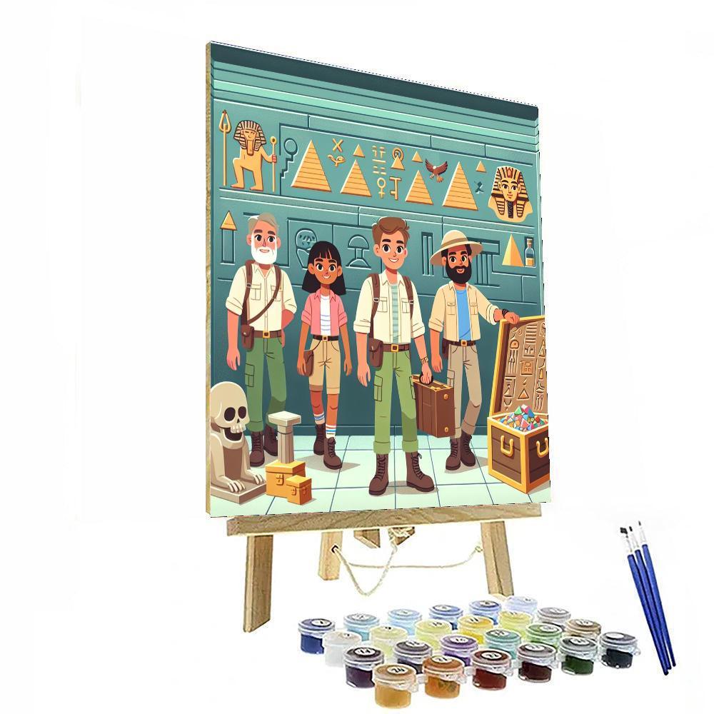 Mysterious Pyramid Expedition Painting Number Kit