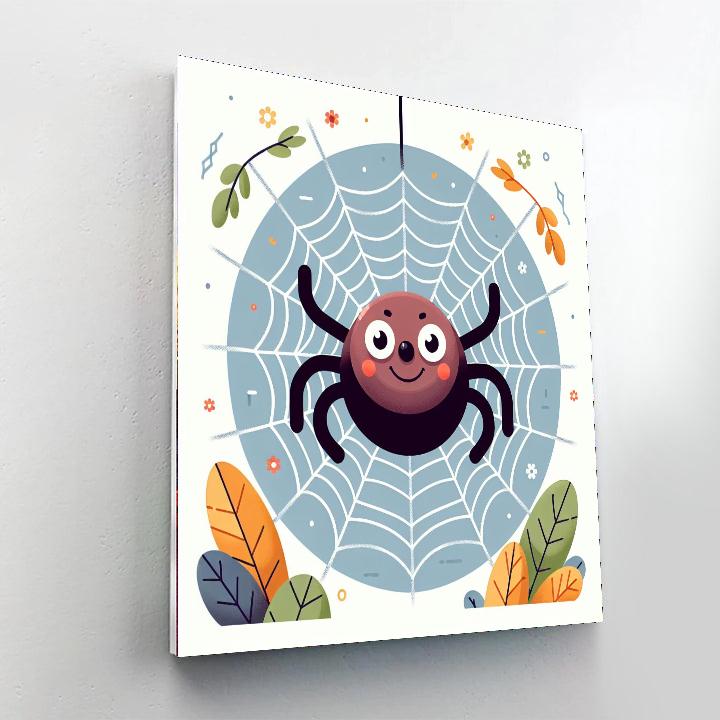 Friendly Spider Number Painting
