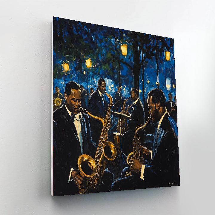 Edward Hopper Inspired Jazz Serenade In Blue  Painting By Numbers Kit
