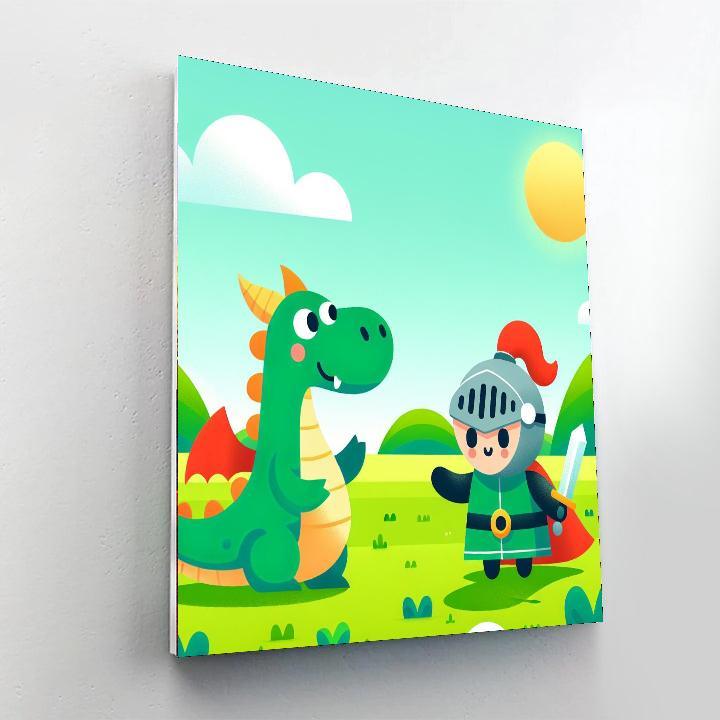 Dragon Kingdom Quest DIY Paint By Numbers