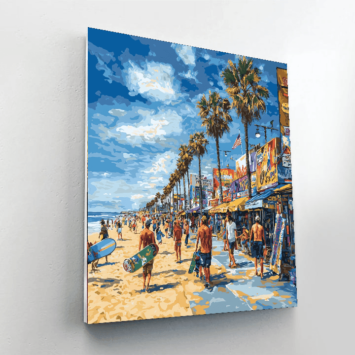 Venice Beach - Los Angeles, Usa Numbered Painting Kits
