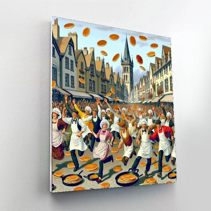 Shrove Tuesday Pancake Race - Olney, England Paint By Number