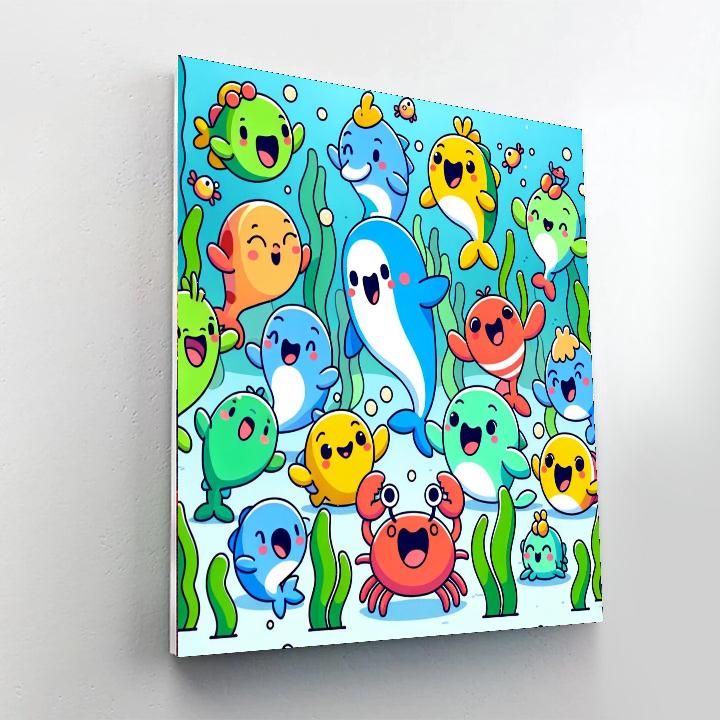 Ocean Party Paint By Numbers Art