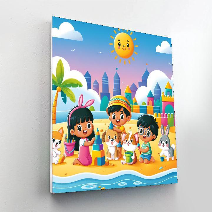 Sunny Seaside Painting Number Kit