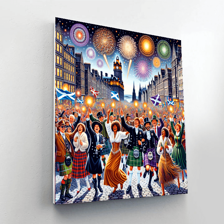 Hogmanay - Edinburgh, Scotland Paint By Color