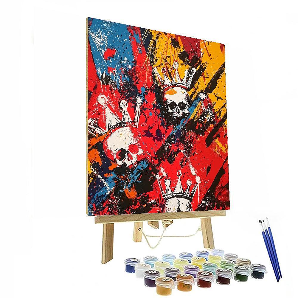 Jean-Michel Basquiat Inspired Urban Chaos Print  Paint By Numbers