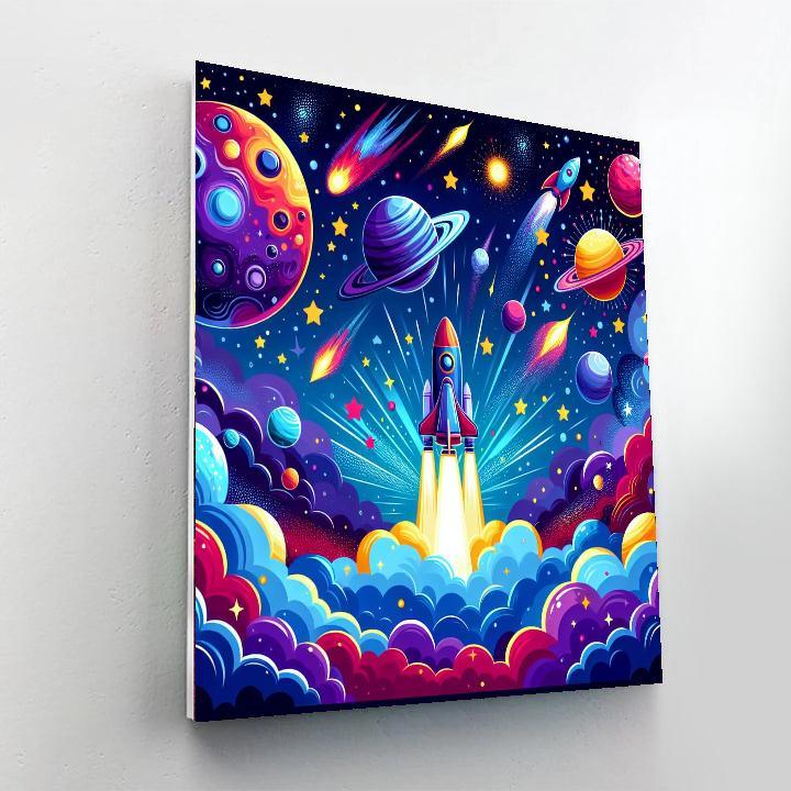 Magical Space Odyssey Painting Number Kit