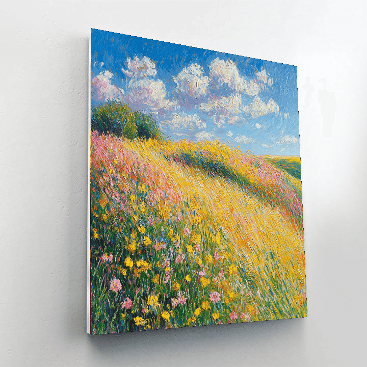 Claude Monet Inspired Sunlit Meadows  Painting By Numbers Kit