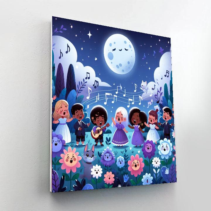 Moonlight Symphony Garden Paint By Number