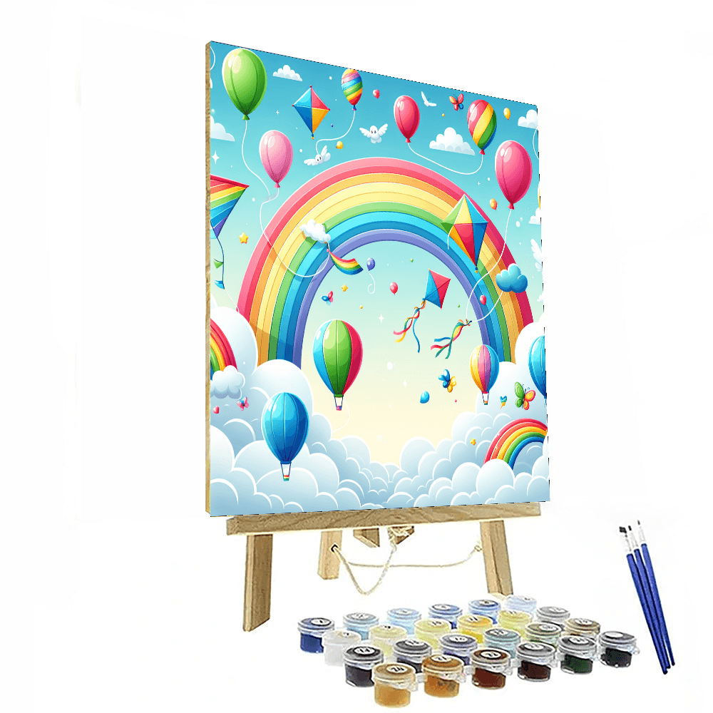 Rainbow Sky Adventures Painting By Numbers Kit