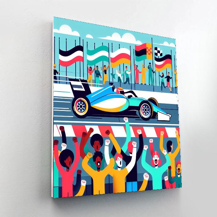 Racing Car Challenge Painting By Numbers Kit