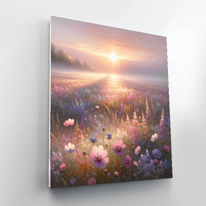 Quiet Meadow At Sunrise Painting By Numbers Kit