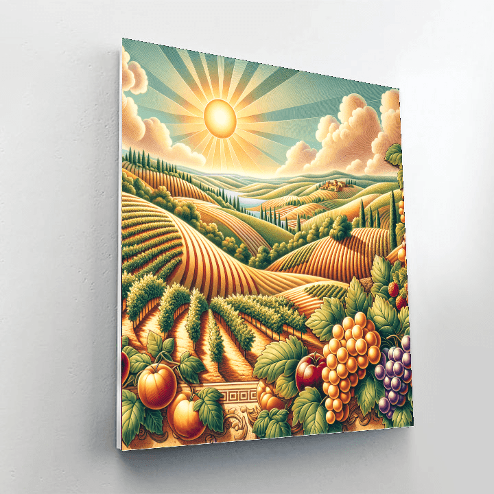 Italian Countryside Charm Numbered Painting Kits