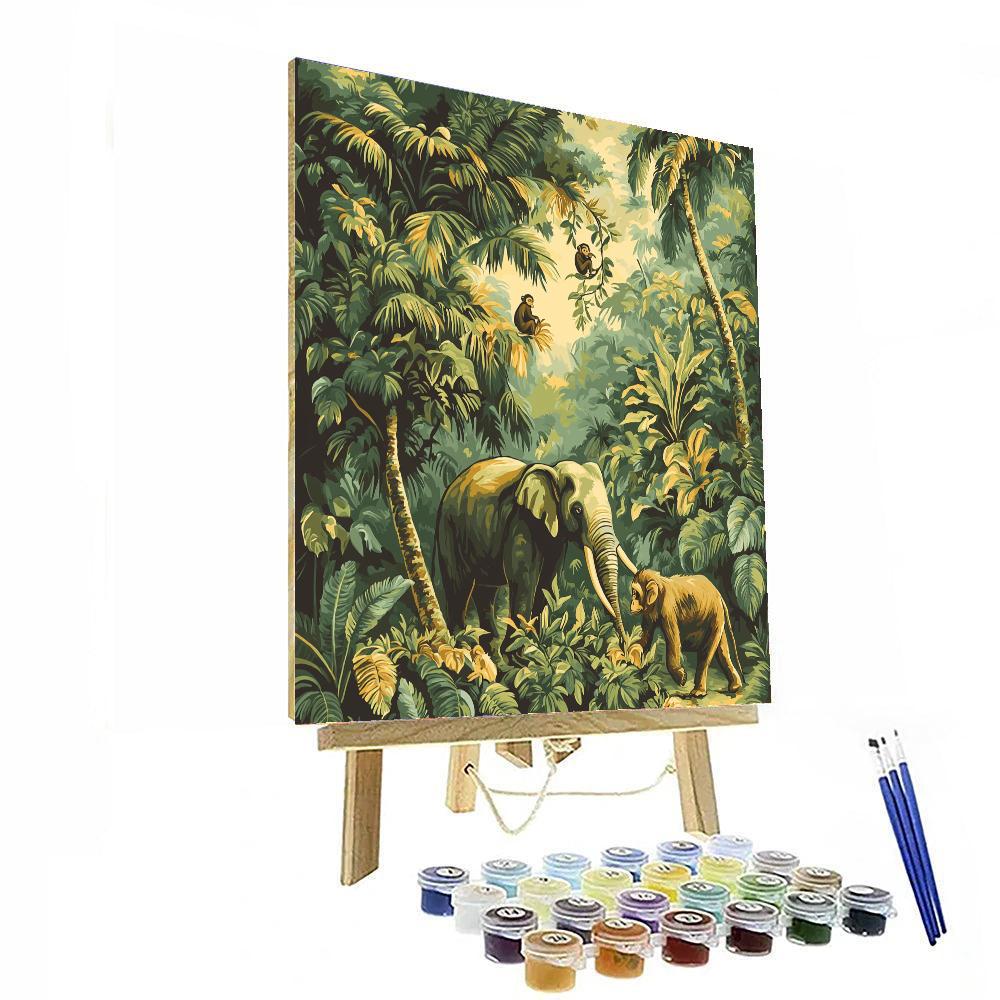 Henri Rousseau Inspired Whimsical Wilds  Paint By Numbers Kits