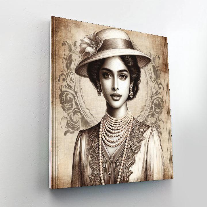 Retro Vintage Glamour Paint By Color