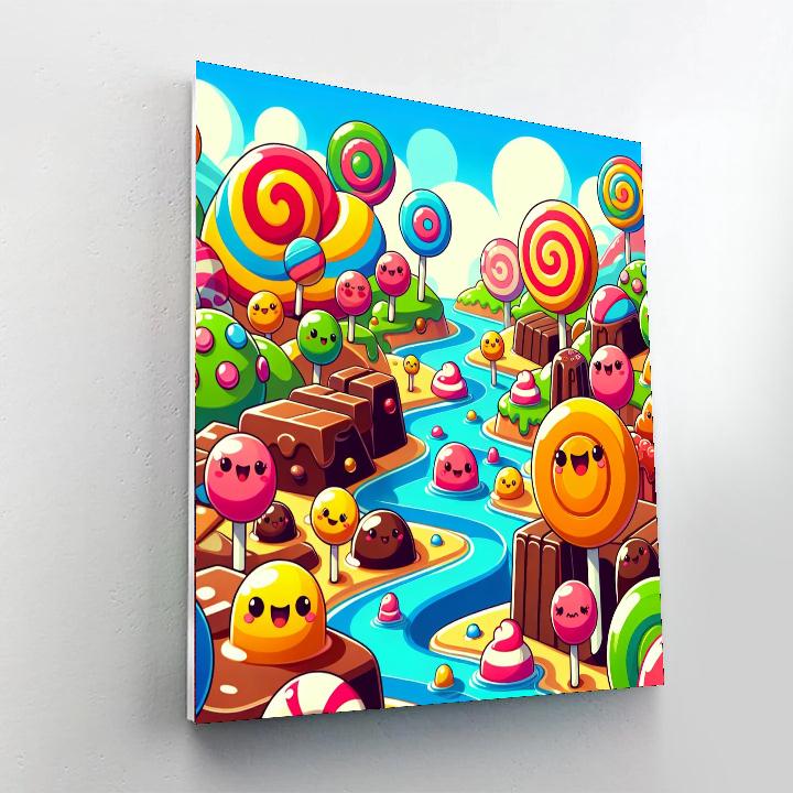 Creative Candy Land Adventure Number Painting